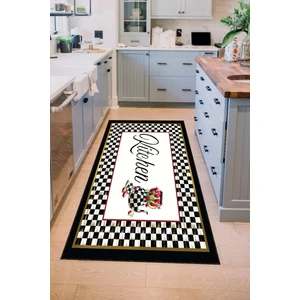 Decomia Home Dijital Kaymaz Yıkanabilir Iskandinav Salon Halısı Mutfak Halısı Yolluk