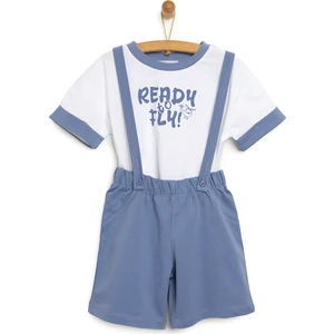 Read To Fly Şort Salopet-Tshirt Erkek Bebek