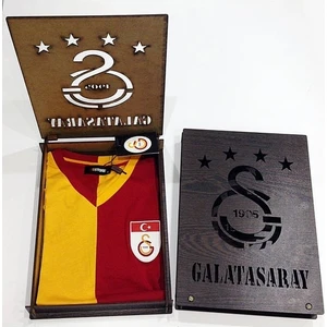 Metin Oktay Fan Forma Hediyelik Ahşap Kutulu (Polyester Kumaş)