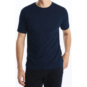 KYC Shopping Erkek Lacivert  Pamuk Bisiklet Yaka Kısa Kollu Tişört