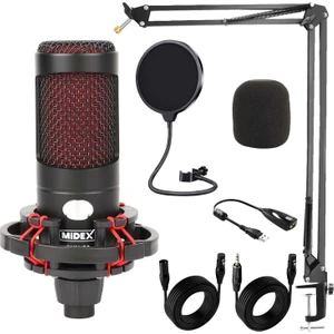 Cxn-30 Paket-1 Condenser Mikrofon Stand Pop Filtre Seti