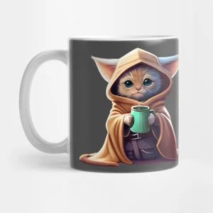 Grogu Kedi ve Çay - Star Wars Kupa Bardak