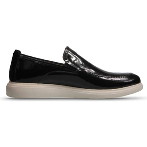 Erkek Slip-On Siyah Rugan Günlük Ayakkabı