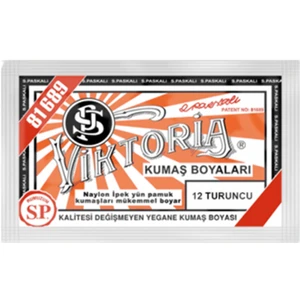 Kumaş Boyası Turuncu Renk 200 gr Pamuk İpek Yün Kumaşlar İçin Uygun