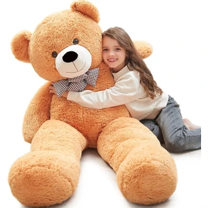 Papyonlu Sevimli Büyük Peluş Ayıcık, 120 cm - % 100 YERLİ
