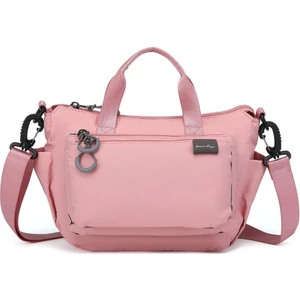 Smart Bags Ekstra Hafif Kumaş Kadın Postacı Çantası BC 3136 - Pudra