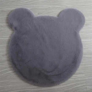 Vila Nova Home Antrasit Ayıcık Post Halı Peluş Yumuşak Kaymaz Dot Taban Çocuk Odası