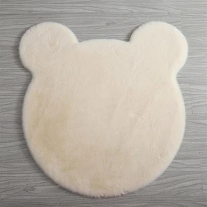 Vila Nova Home Krem Ayıcık Post Halı Peluş Yumuşak Kaymaz Dot Taban Çocuk Odası