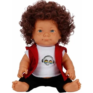 Dollz'n More Curly Bebek 35 cm - Kurukafa Tişörtlü
