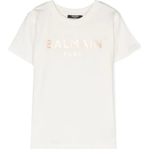Paris Logosu Baskılı Çevre Dostu Pamuklu T-Shirt