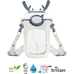 Diller 400 ml Pipet Temizleme Fırçalı Tritan Su Matarası