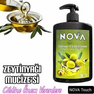 Nova Touch Doğal Zeytinyağlı El ve Vücut Losyonu 500 ml