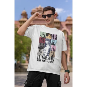 Fuddy Moda Unisex Oversize Taylor Swift Albüm Kapağı Baskılı Tshirt Taylor Swift Yazılı T-Shirt
