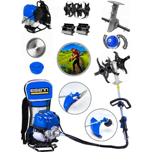 Germany Wertle Blue 20 Hp Sırt Tırpan + Akrobat Çapalama Aparatı + Toprak Eşeleme Aparatı