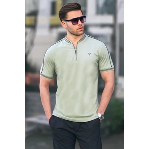 Çağla Yeşili Polo Yaka Erkek Tişört 9281