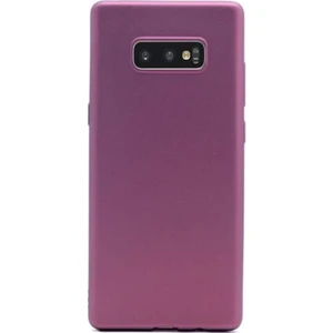 Samsung Galaxy S10E Kılıf Premier Silikon Esnek Arka Koruma Mürdüm