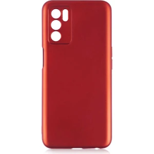 Oppo A16 Kılıf Kamera Korumalı Premier Mat Silikon Kırmızı