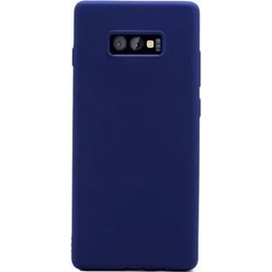 Samsung Galaxy S10E Kılıf Premier Silikon Esnek Arka Koruma Lacivert