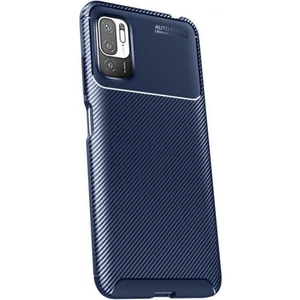 Xiaomi Poco M3 Pro 5g Kılıf Negro Karbon Dizayn Korumalı Silikon Lacivert