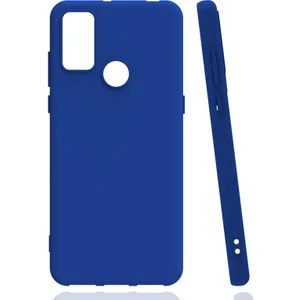 Tcl 20E Kılıf Renkli Korumalı Premier Mat Silikon Mavi