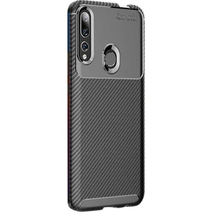 Huawei Honor 9x Kılıf Negro Karbon Dizayn Silikon Siyah