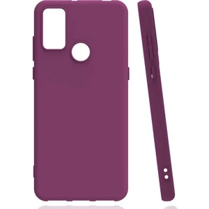 Tcl 20E Kılıf Renkli Korumalı Premier Mat Silikon Mürdüm