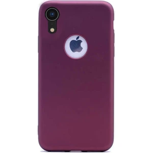 Apple iPhone Xr Kılıf Premier Esnek Lüx Silikon Mürdüm