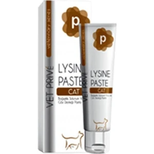 Vet Prive Veterinary Lysine Bagısıklık Solunum ve Göz Desteği Veren Kedi Vitamini Malt Macunu 100 gr