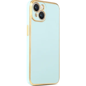 Apple iPhone 15 Kılıf Bark Lazer Silikon Turkuaz
