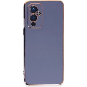 Oneplus 9 Kılıf Bark Silikon Renkli Kenarları Parlak Mavi
