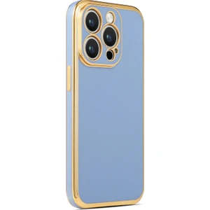 Apple iPhone 15 Pro Kılıf Bark Lazer Silikon Mavi