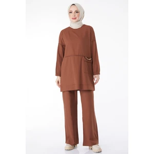 Kahve Tesettür Takım 10542