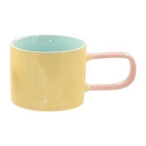 The Mia Rainbow Porselen Kupa Sarı 270 ml