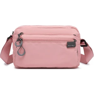 Smart Bags Ekstra Hafif Kumaş Postacı Çantası BC 3148 - Pudra