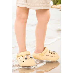 Kiko Kids Eva Plaj Havuz Okul Kreş Kız Çocuk Terlik Twg 755 Bej