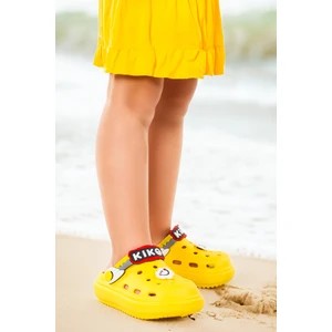 Kiko Kids Eva Plaj Havuz Okul Kreş Kız Çocuk Terlik Twg 755-1 Sarı