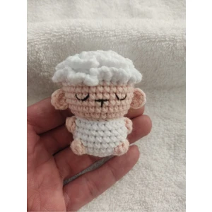 Trendo Gurumi Mini Amigurumi Oyuncak Anahtarlık Kuzu Hediyelik(Kuzu-6 Cm)