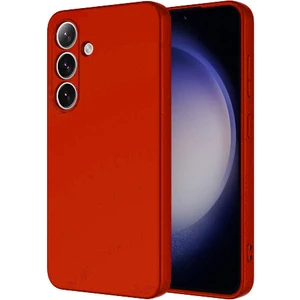 Case World Caseworld Samsung Galaxy S24 Plus Kapak Içi Kadife Kamera Korumalı Lansman Silikon Kılıf - Kırmızı