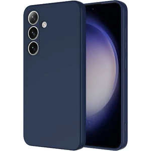 Case World Caseworld Samsung Galaxy S24 Plus Kapak Içi Kadife Kamera Korumalı Lansman Silikon Kılıf - Lacivert