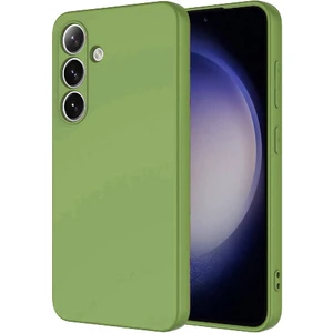 Case World Caseworld Samsung Galaxy S24 Kapak Içi Kadife Kamera Korumalı Lansman Silikon Kılıf - Açık Yeşil