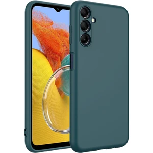 Case World Caseworld Samsung Galaxy M34 Kapak Içi Kadife Kamera Korumalı Lansman Silikon Kılıf - Yeşil