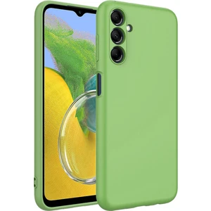 Caseart Samsung Galaxy M34 Kapak Içi Kadife Kamera Korumalı Lansman Silikon Kılıf - Açık Yeşil