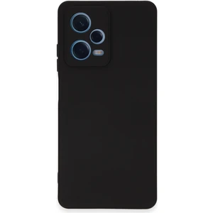 Caseart Xiaomi Redmi Note 12 Pro Plus 5g Kapak Içi Kadife Kamera Korumalı Lansman Silikon Kılıf - Siyah