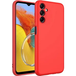Caseart Samsung Galaxy M34 Kapak Içi Kadife Kamera Korumalı Lansman Silikon Kılıf - Kırmızı
