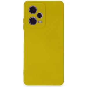 Caseart Xiaomi Redmi Note 12 Pro Plus 5g Kapak Içi Kadife Kamera Korumalı Lansman Silikon Kılıf - Sarı
