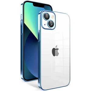 Apple iPhone 13 Kılıf Kamera Korumalı Renkli Çerçeveli Zore Garaj Kapak