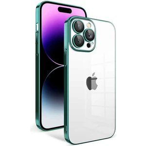 Apple iPhone 13 Pro Max Kılıf Kamera Korumalı Renkli Çerçeveli Zore Garaj Kapak