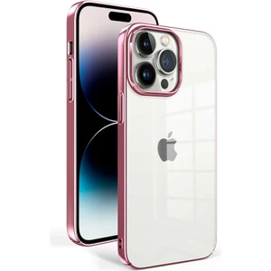 Apple iPhone 14 Pro Kılıf Zore Kenarları Renkli Arkası Şeffaf Sun Sert Kapak