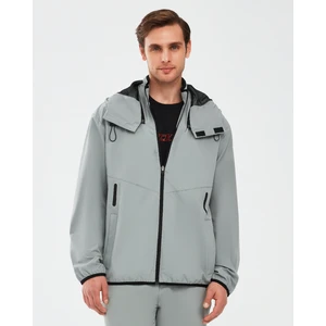 Micro Collection M Hooded Jacket Erkek Gri Ceket S241042-035