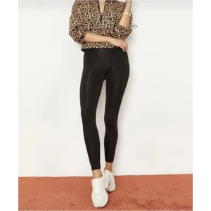 Yüksek Bel Kadın Disko Parlak Tayt